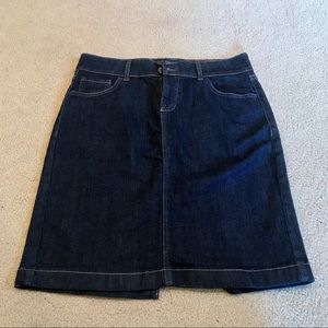 Knee Length Denim Skirt